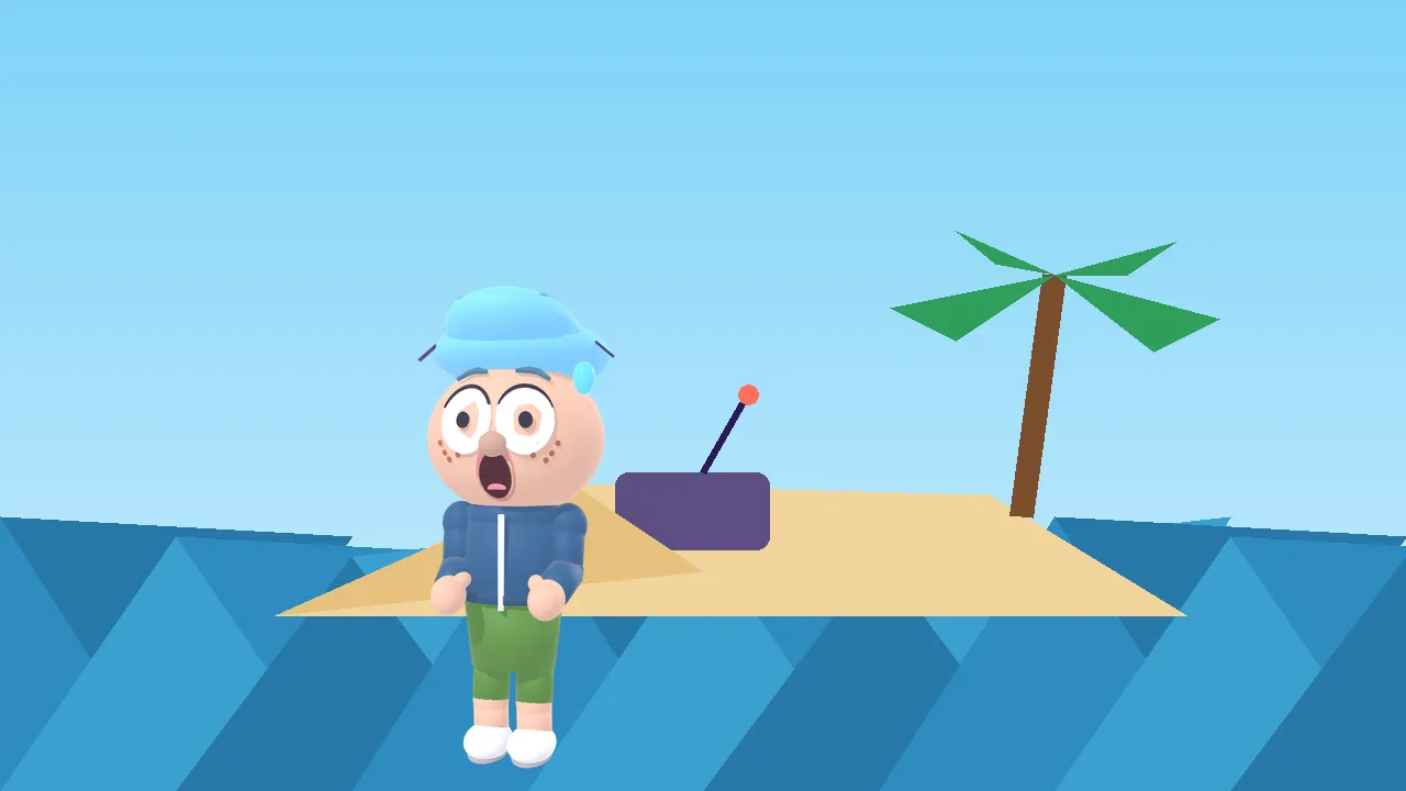 Illustration of the Washed Up set with randomised house extras